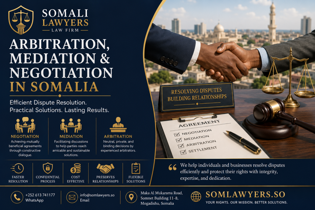Arbitration and negotiation